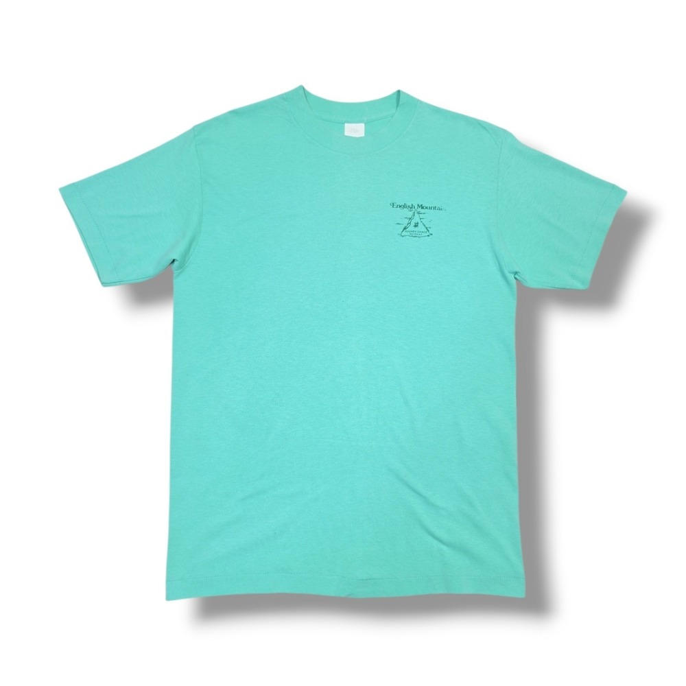 Vintage I Danced On English MT. Square Dance Retreat Green T-Shirt Men's L